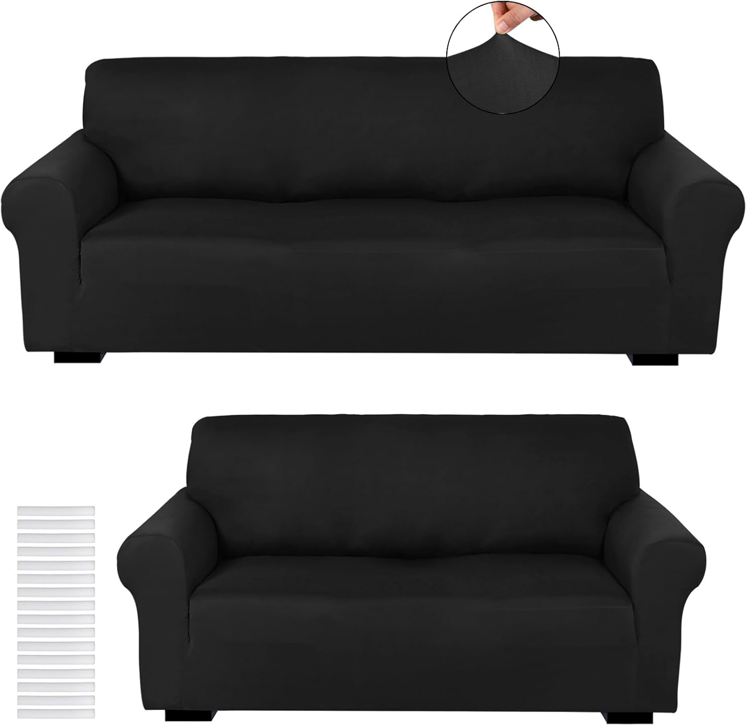 Spandex Cushions Sofa Cover Set