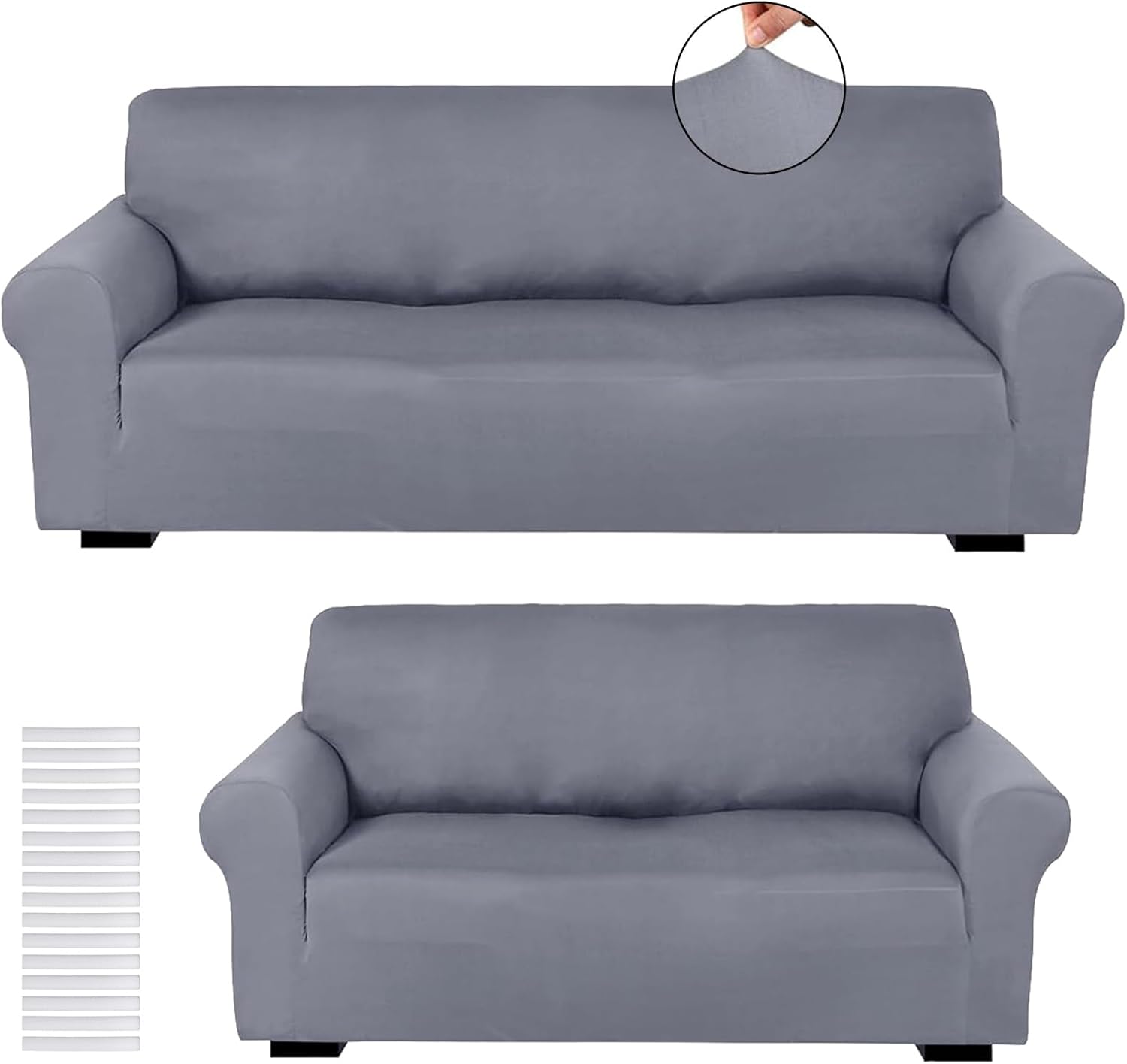 Spandex Cushions Sofa Cover Set