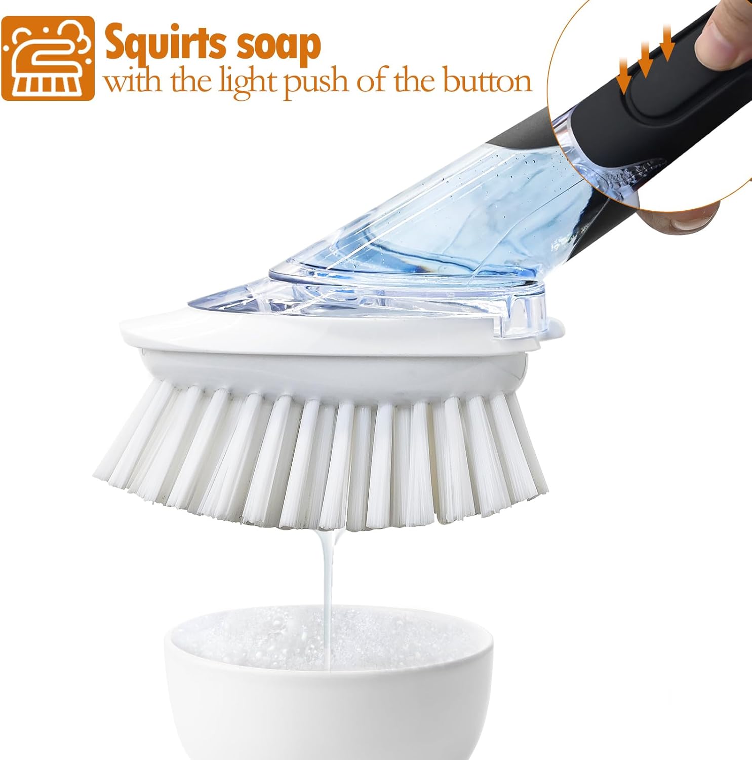 Dishwashing Brush with Soap Dispenser