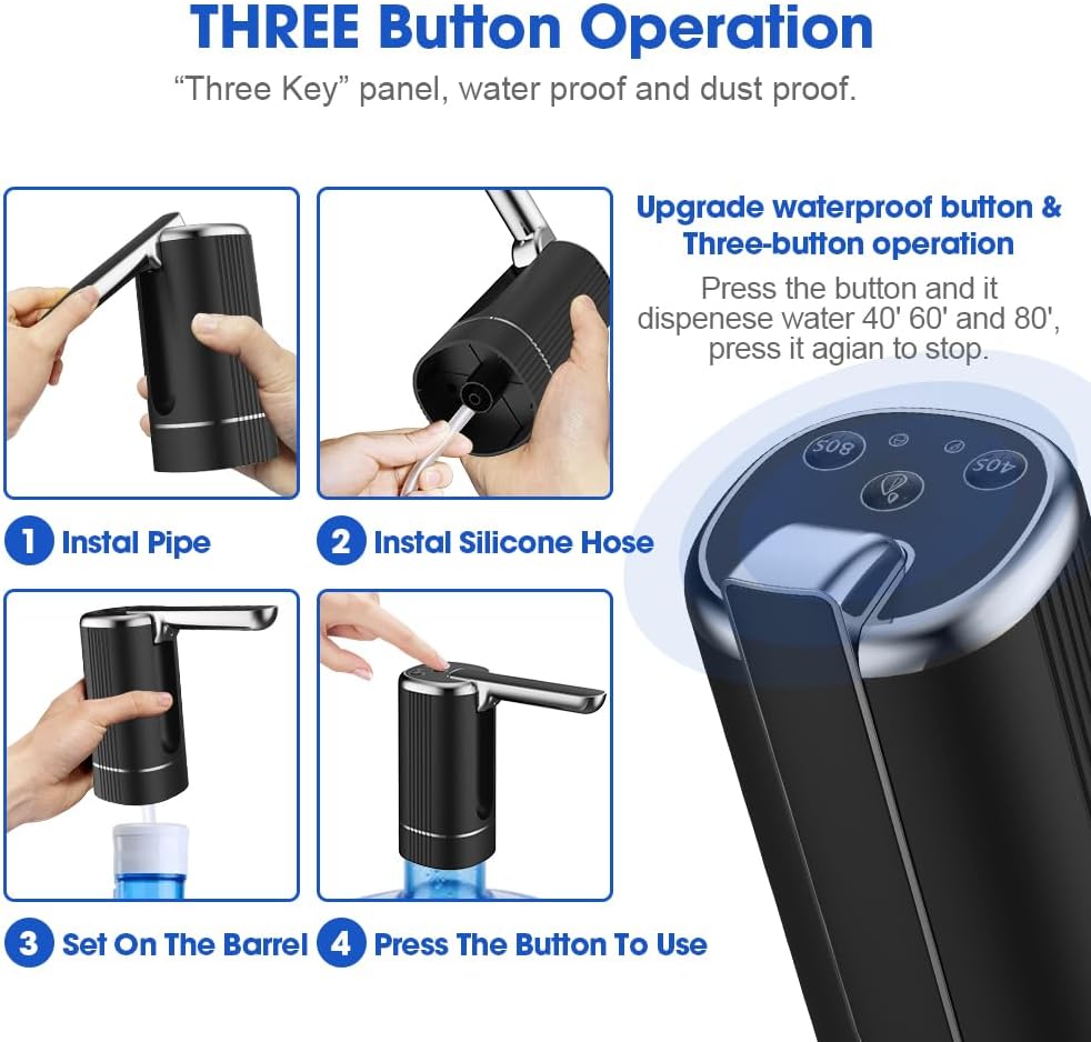 Rechargeable Portable Water Dispenser Pump