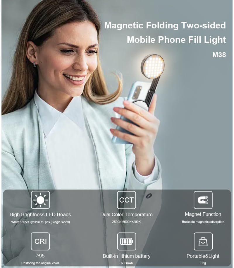 Magnetic Double-Sided LED Fill Light