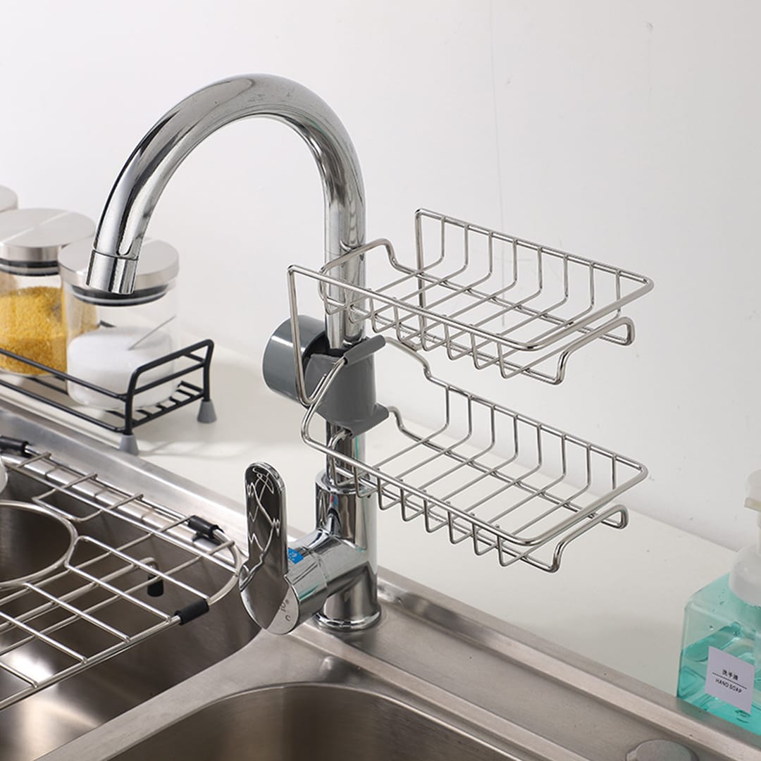 2 Layer Faucet Drain Rack