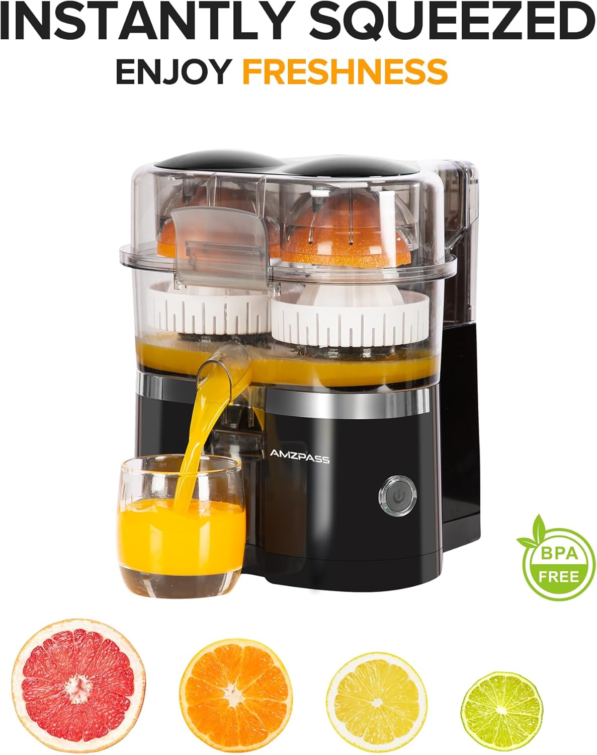 Dual-Head Electric Citrus Juicer