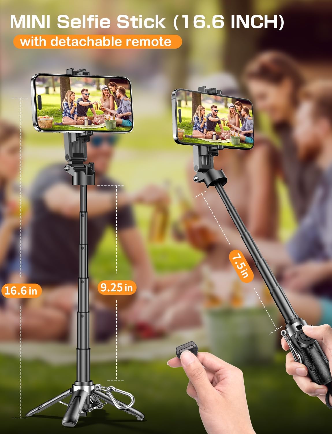 Portable 4-in-1 Phone Tripod
