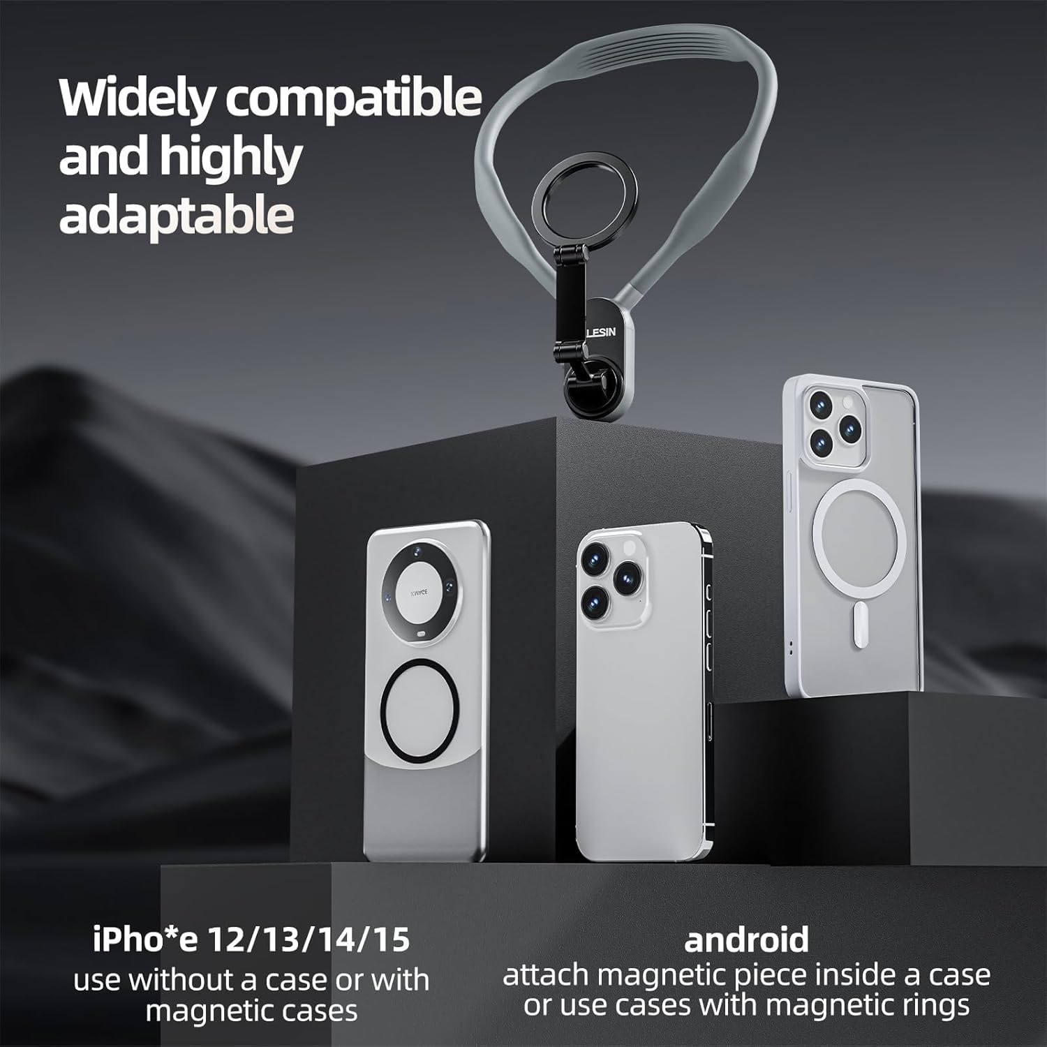 Magnetic Neck Phone Holder