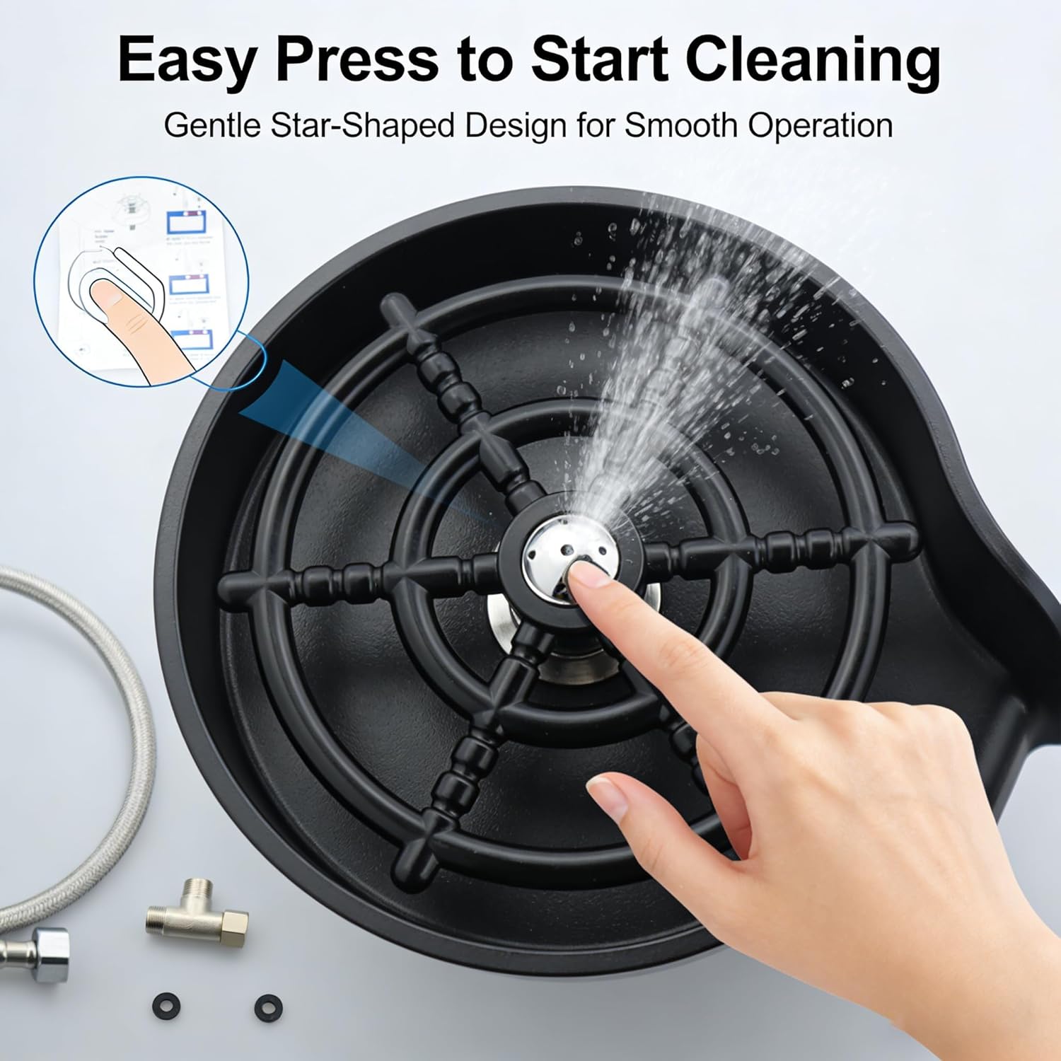Glass Rinser for Sink