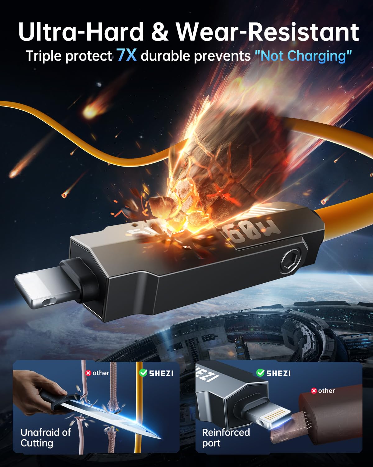Silicone 4 in 1 USB C Cable