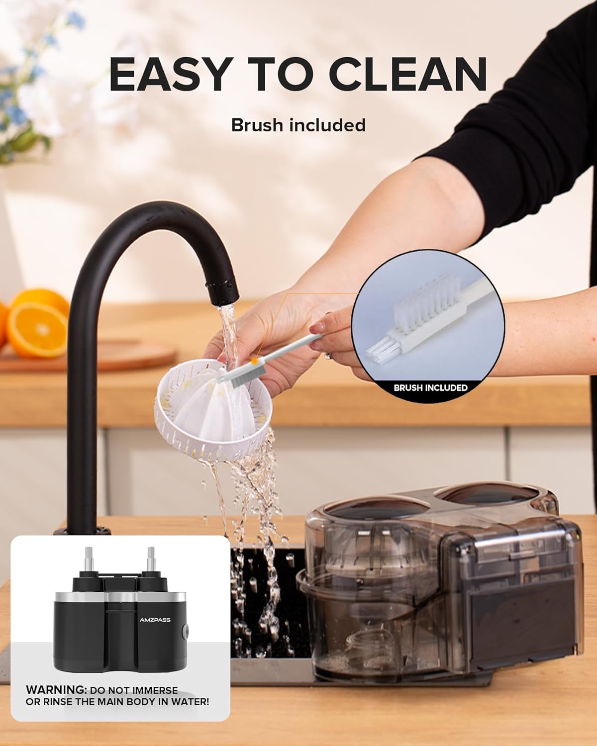 Dual-Head Electric Citrus Juicer