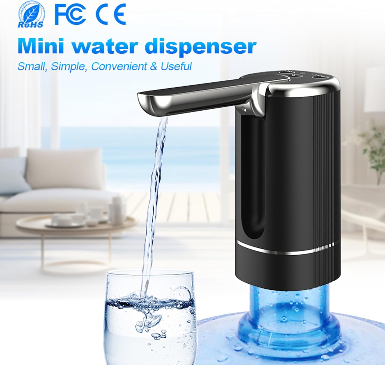 Rechargeable Portable Water Dispenser Pump