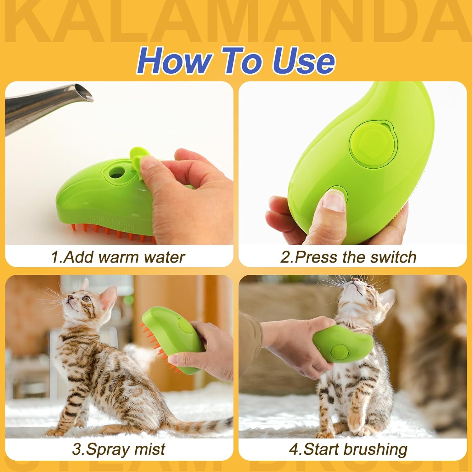 Pet Steam Massage Brush