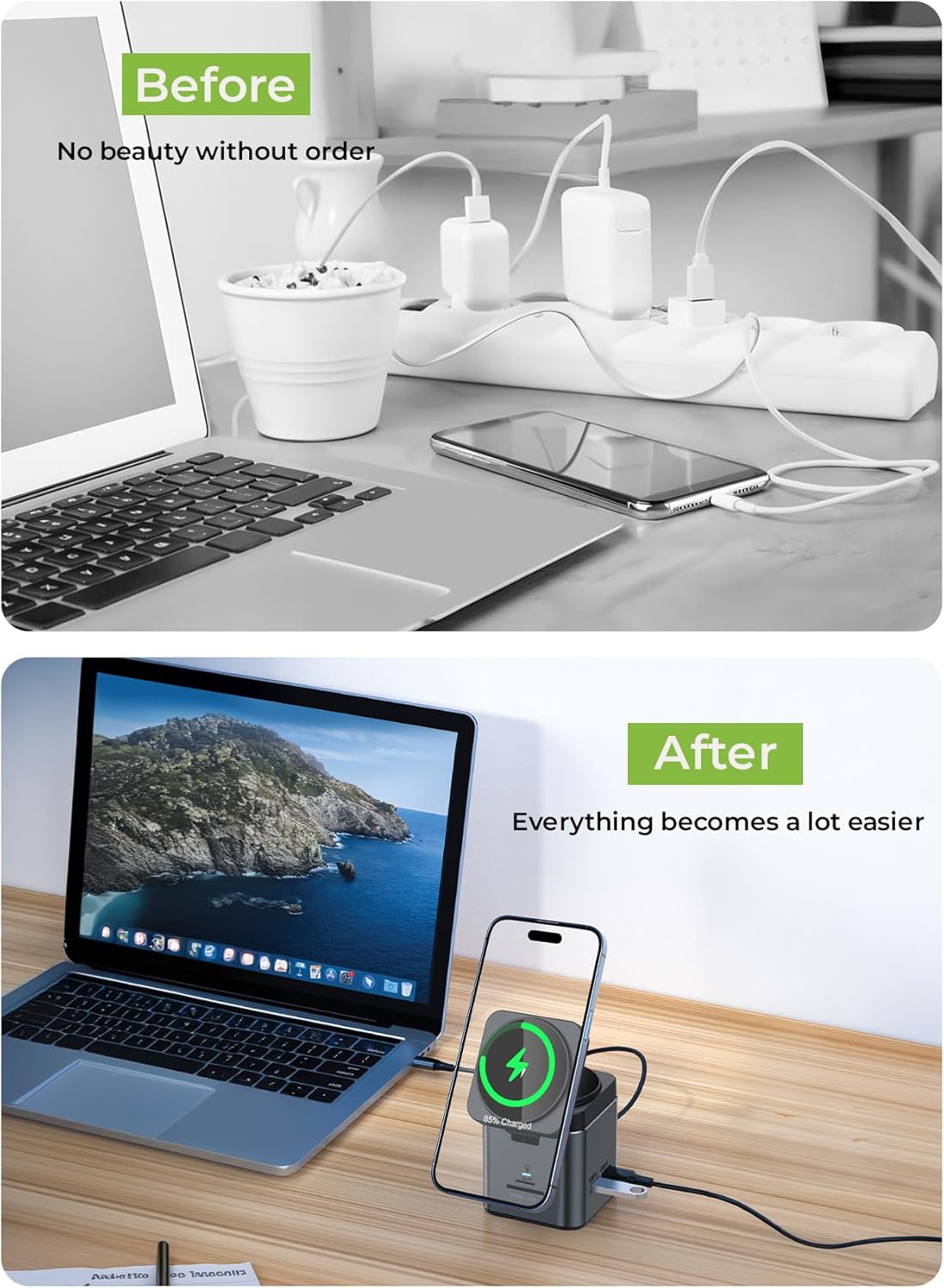 Green Lion 9 In 1 Compatible with MagSafe Type-C Docking Station