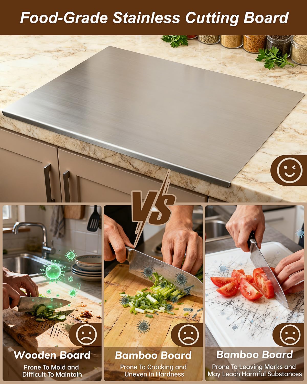 Stainless Steel Cutting Board