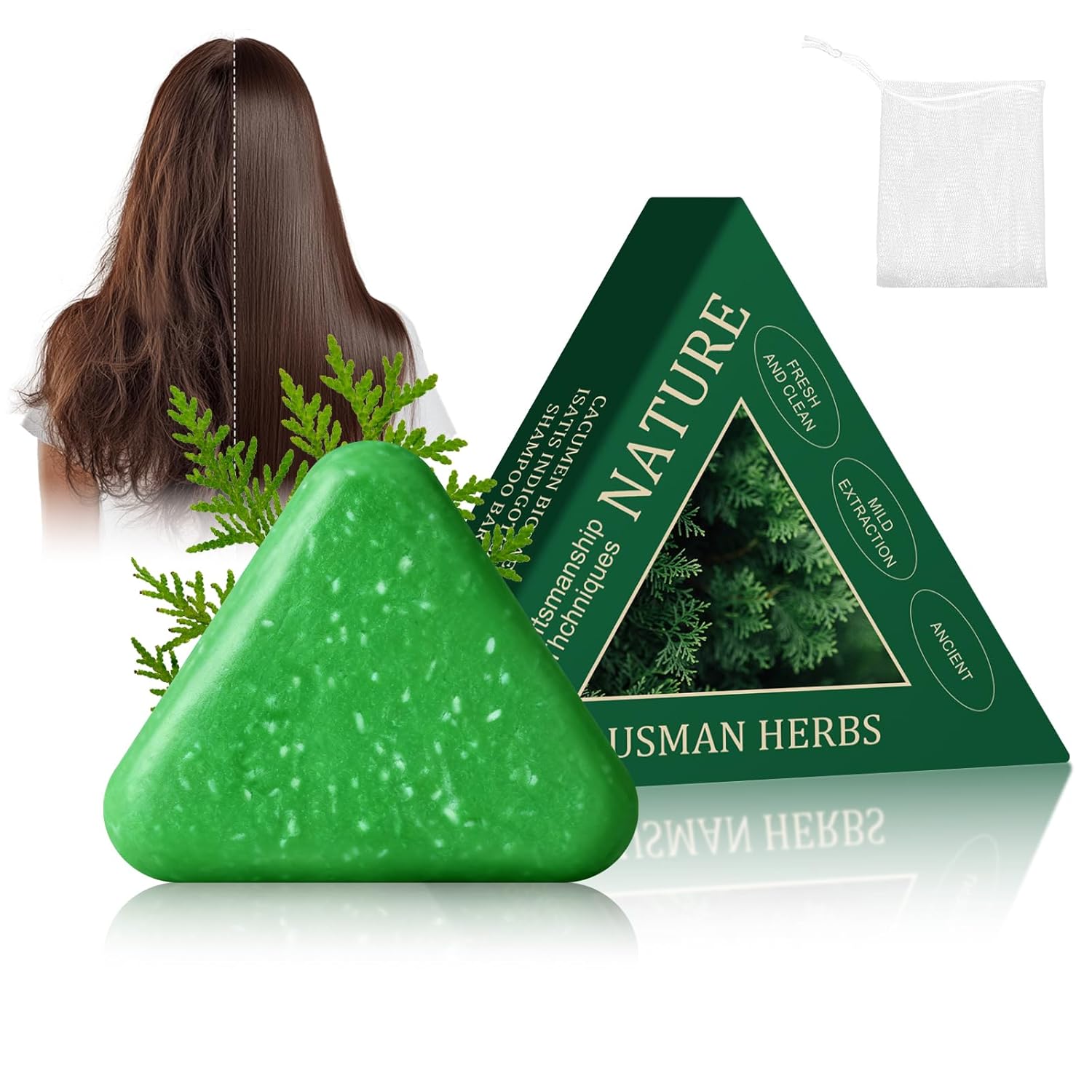 Nature Triangle Shampoo Bar