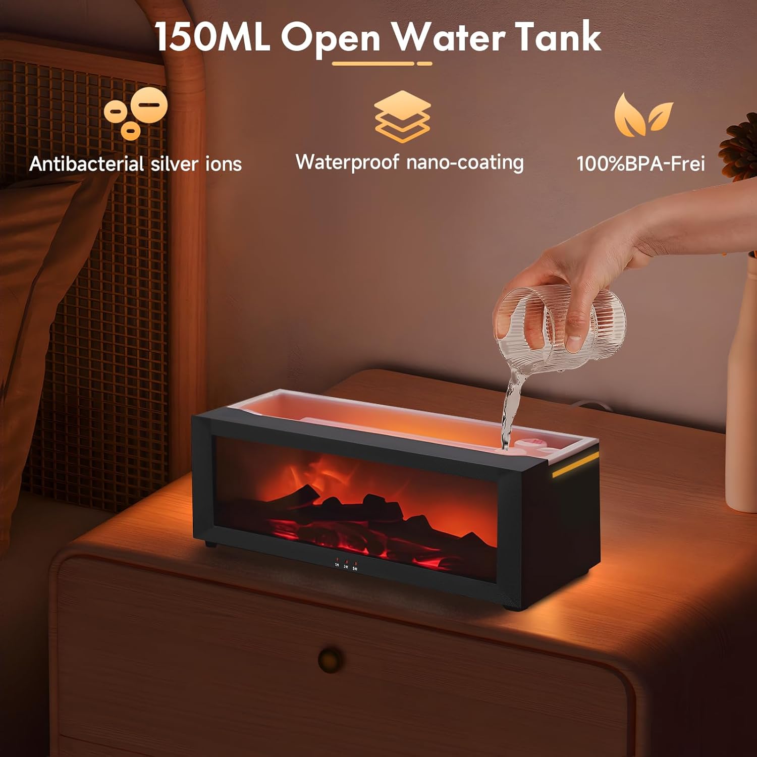 3D Flame Essential Oil Diffuser