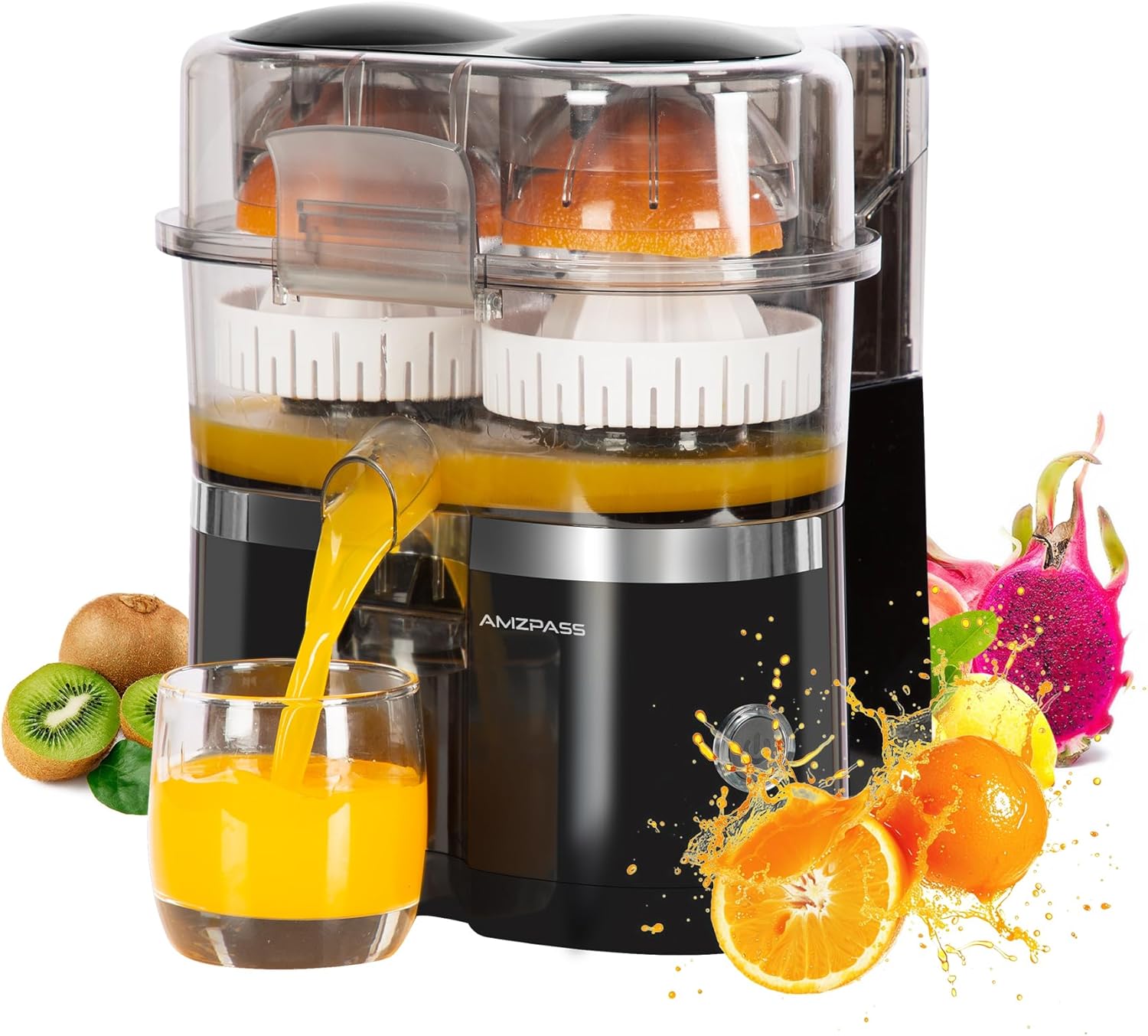 Dual-Head Electric Citrus Juicer