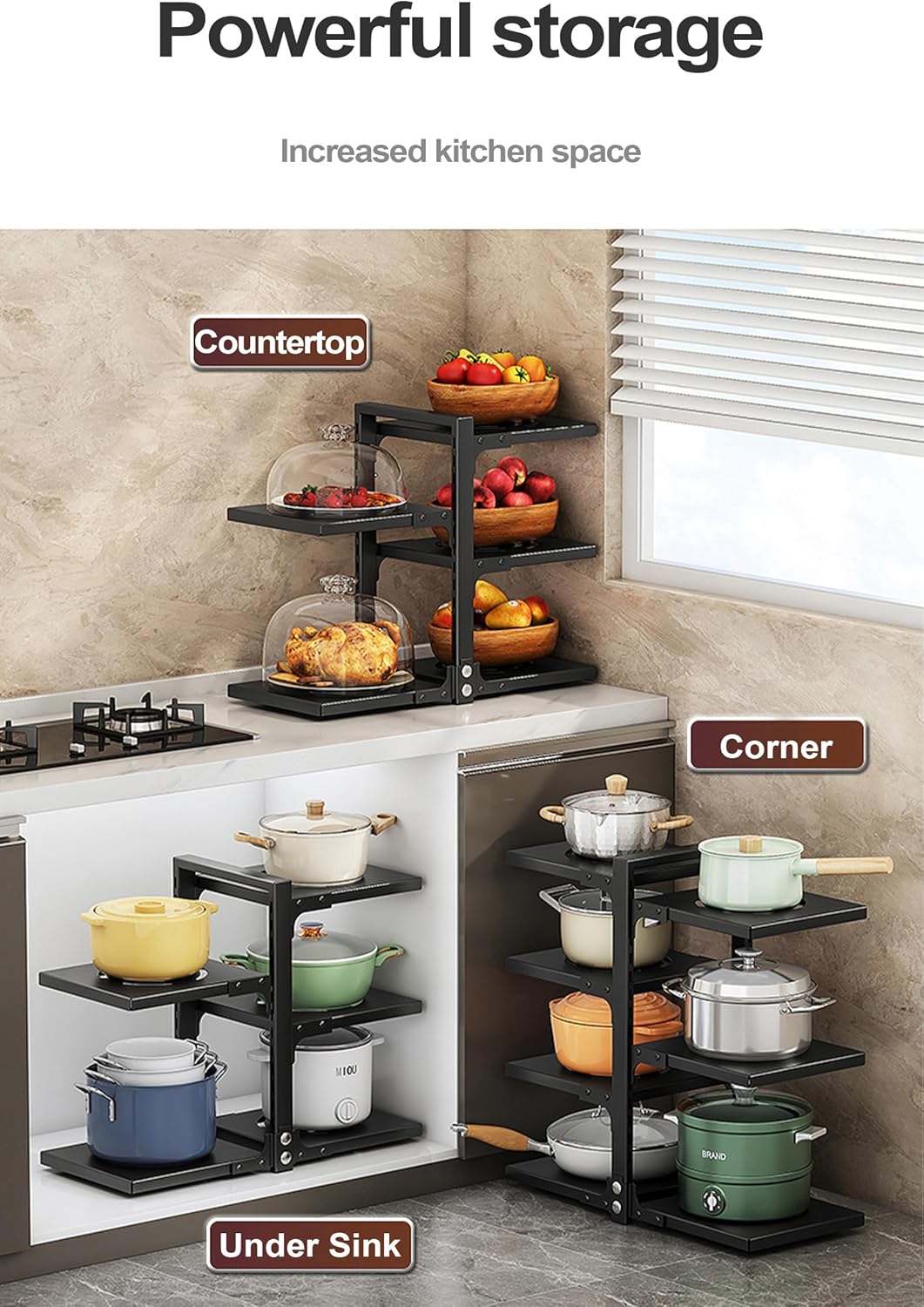 7 Layer Carbon Steel Pot Storage