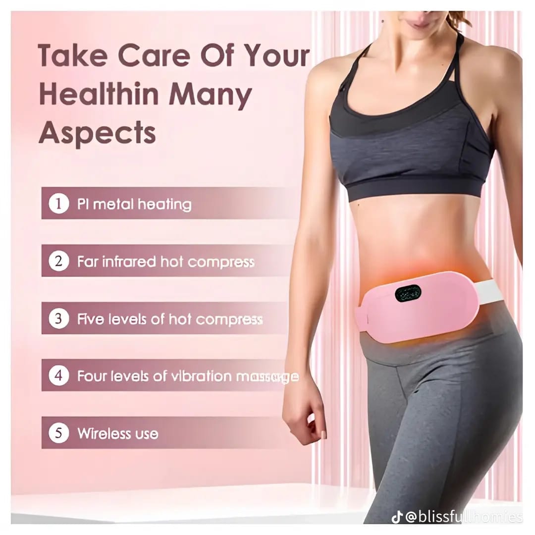Period Pain Relief Heating Pad - Fast Heating Massage Pad