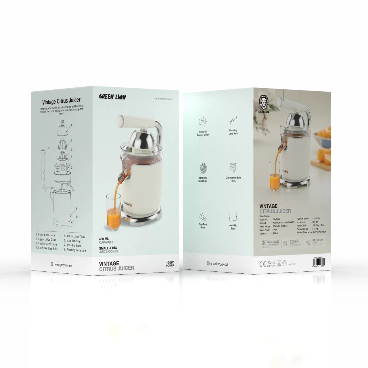 Citrus Juicer with Handle 400 ML 170W