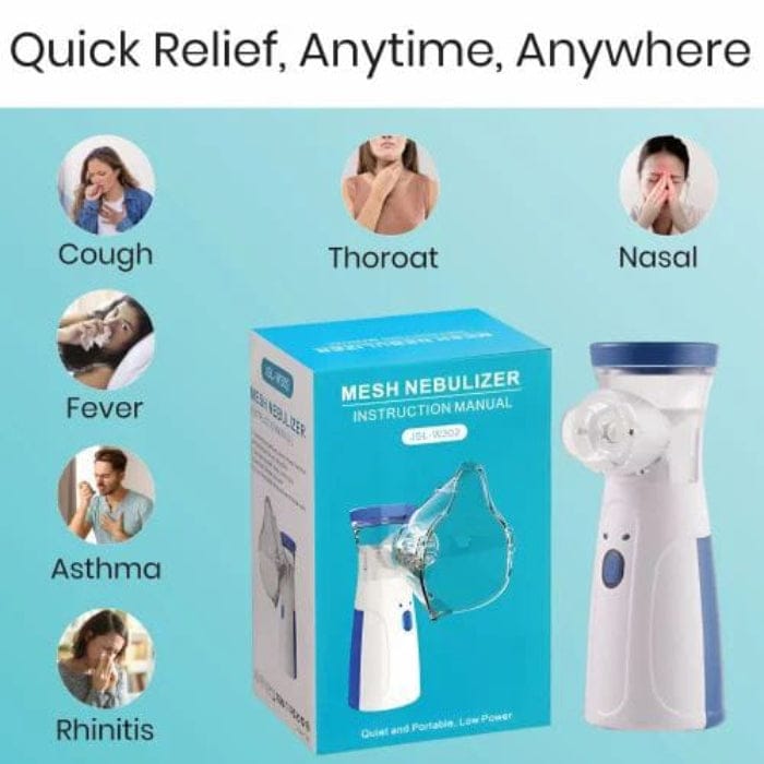 Portable Mesh Nebulizer – Handheld Ultrasonic Inhaler for Adults & Kids