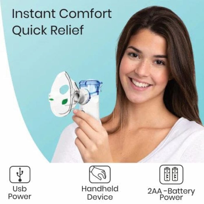 Portable Mesh Nebulizer – Handheld Ultrasonic Inhaler for Adults & Kids