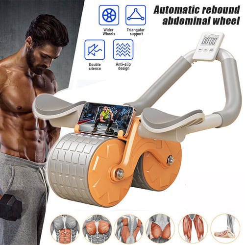 Smart Automatic Rebound Abdominal Wheel – Home Core Training Tool