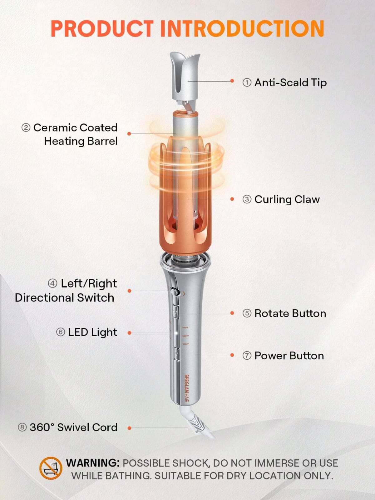 SHEGLAM HAIR It-Curl One-Touch Instant Curler – Effortless Automatic Curls in Seconds