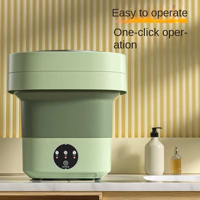 Portable Mini Foldable Washing Machine - 3 Wash Modes with Spin Dry | Space-Saving & Travel Friendly