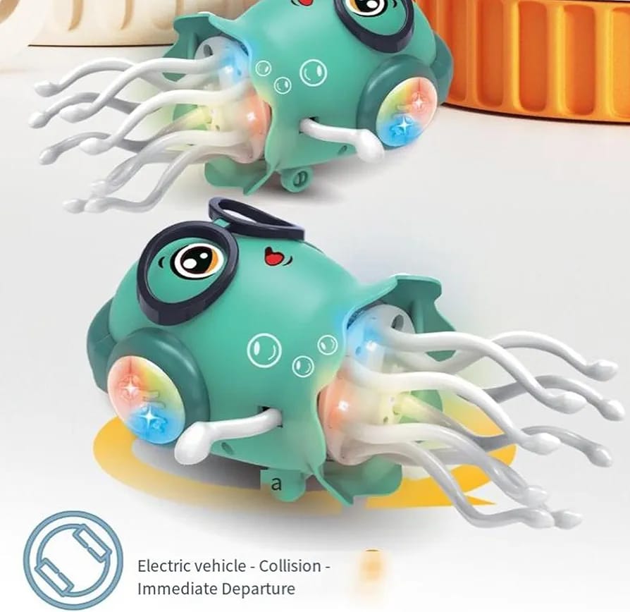 🦑 Dancing Squid & Jellyfish Toy – 2025 New Tummy Time Fun