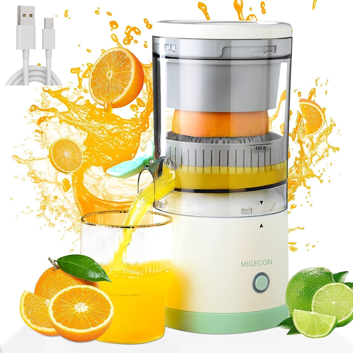 🍊 Portable Electric Citrus Juicer Machine – Fresh Juice Anytime, Anywhere