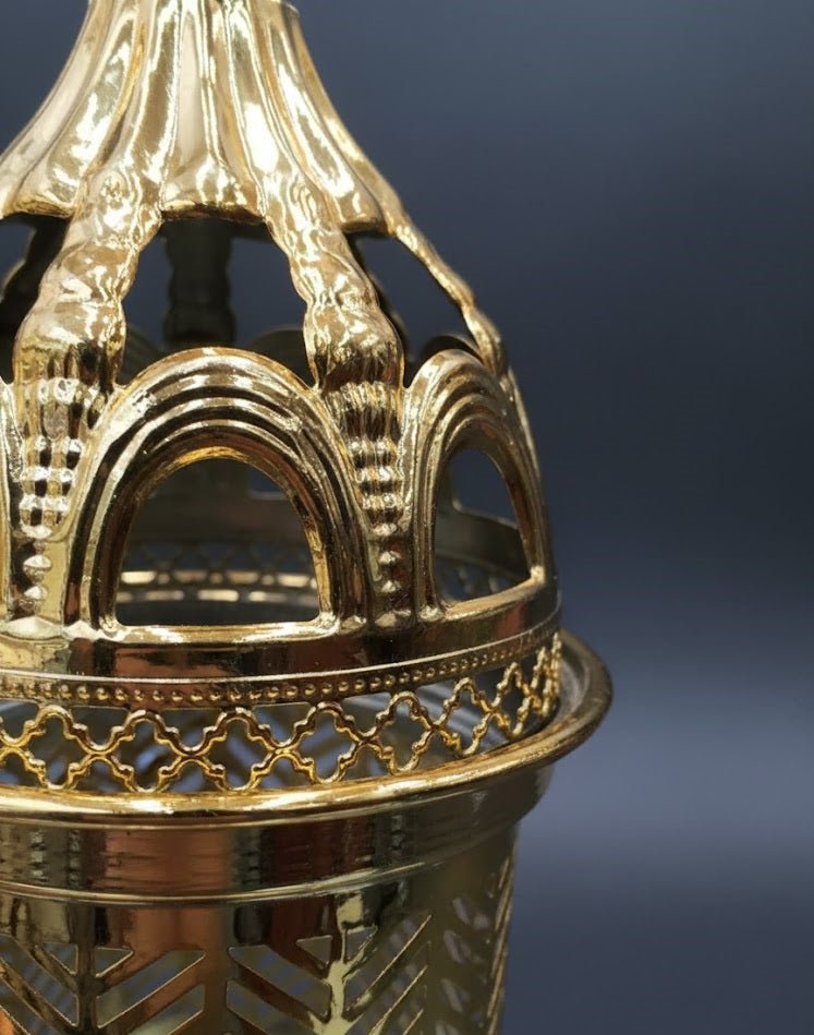 Luxury Golden Hanging Candle Lantern